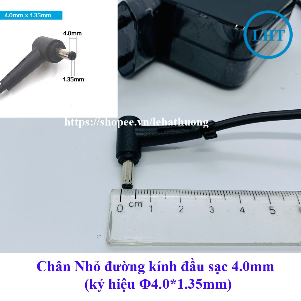 Sạc Laptop Asus chân nhỏ Vuông ZIN X540L A540 S510 UX410 K401L K401LB K401U K401UB K401 A556U X541 chân 4.0mm*1.35mm