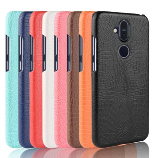 For Nokia X7 Case Crocodile Pattern Skin Hard Cover
