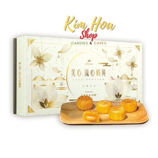 Bánh trung thu trứng chảy MX Lava Custard mooncake 360g - MADE IN CHINA