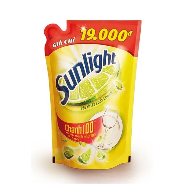 Nước rửa chén Sunlight Chanh 100 chai 400g