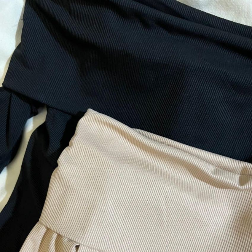 Áo len tăm nữ dài tay trễ vai kiểu dáng Hàn Quốc cực xinh, chất len mỏng thích hợp cho những ngày thu và ngày lạnh nhẹ | BigBuy360 - bigbuy360.vn