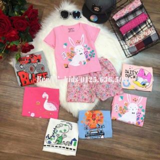 Set 3 bộ cater's bé trai/gái cotton co giãn 4 chiều
