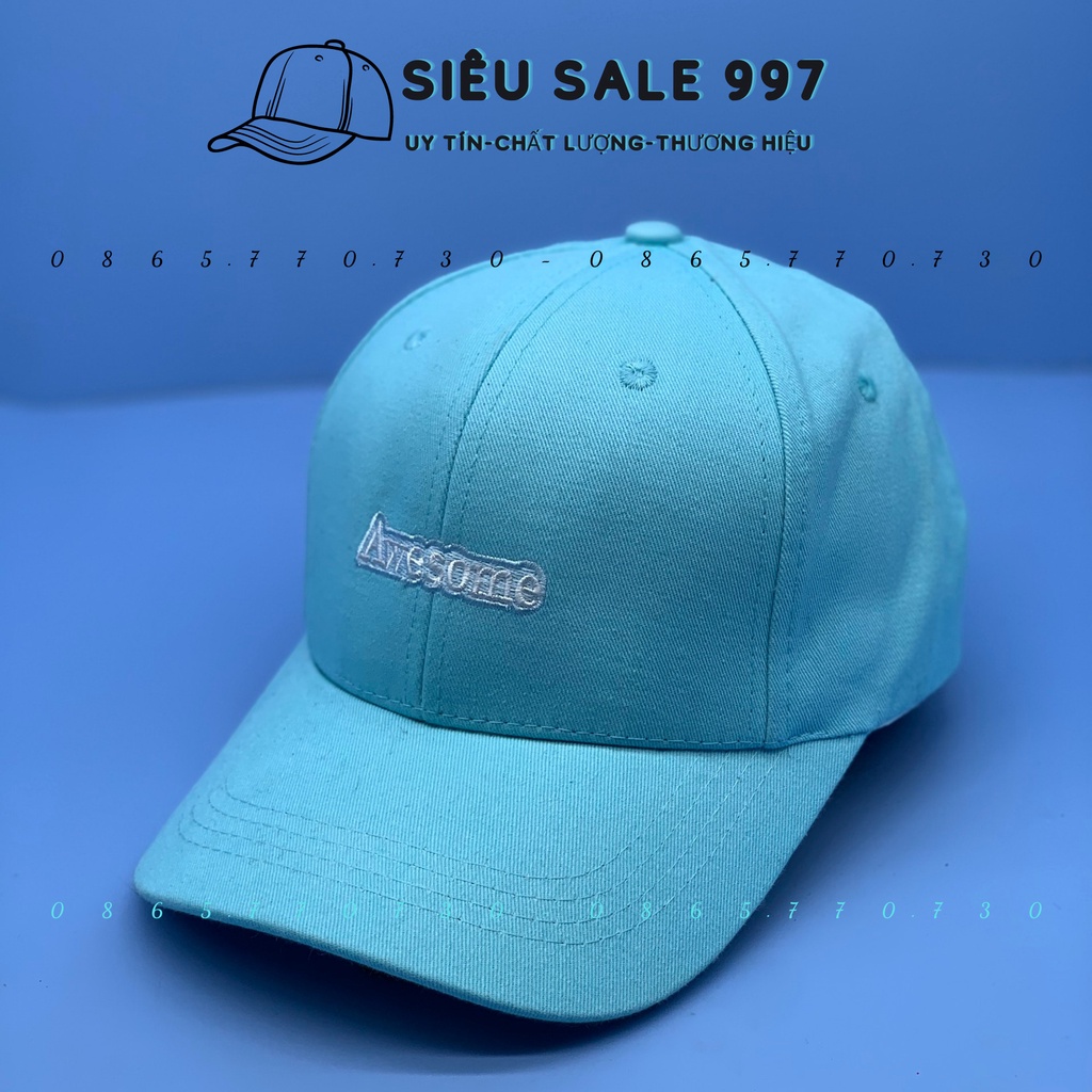 NÓN KẾT NHUNG THÊU Awesome MẪU MỚI HOT THỜI TRANG NAM NỮ HOT HIT UNISEX FORM CHUẨN ĐẸP