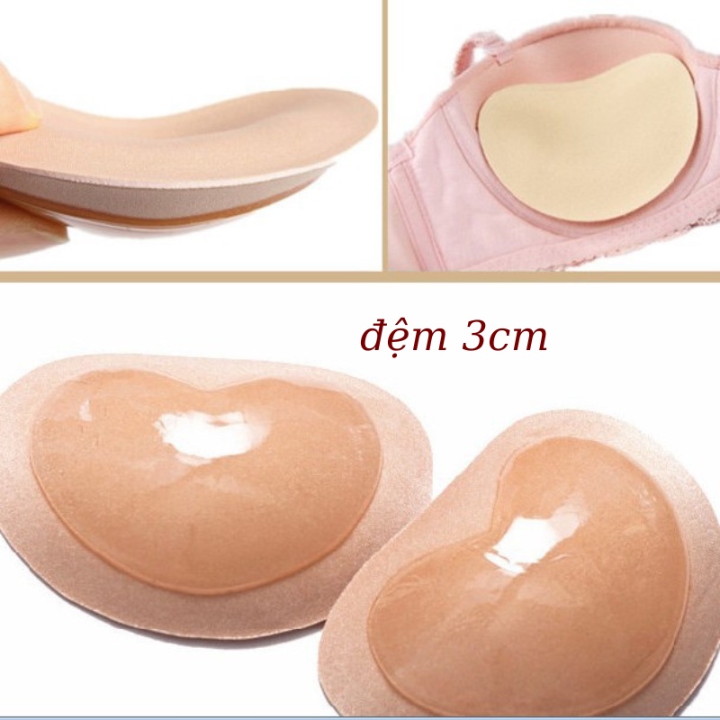 Miếng Dán Ngực Silicon, Dán Ti Nâng Ngực Đệm 3CM Chống Tuột Siêu Quyến Rũ OTis - 2001