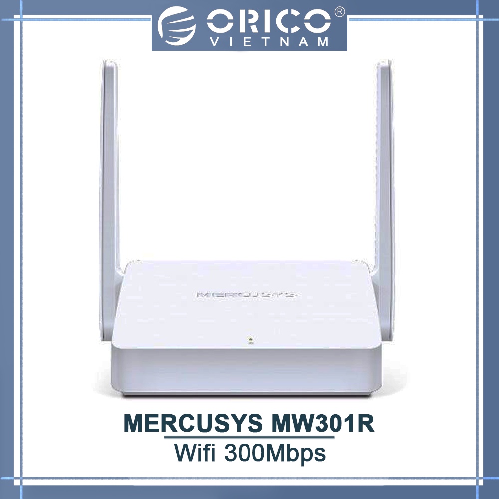 Bộ phát WiFi 2 Râu Mercusys MW301R chuẩn N tốc độ 300Mbps - Chính hãng - Hàng Mới Năm 2021