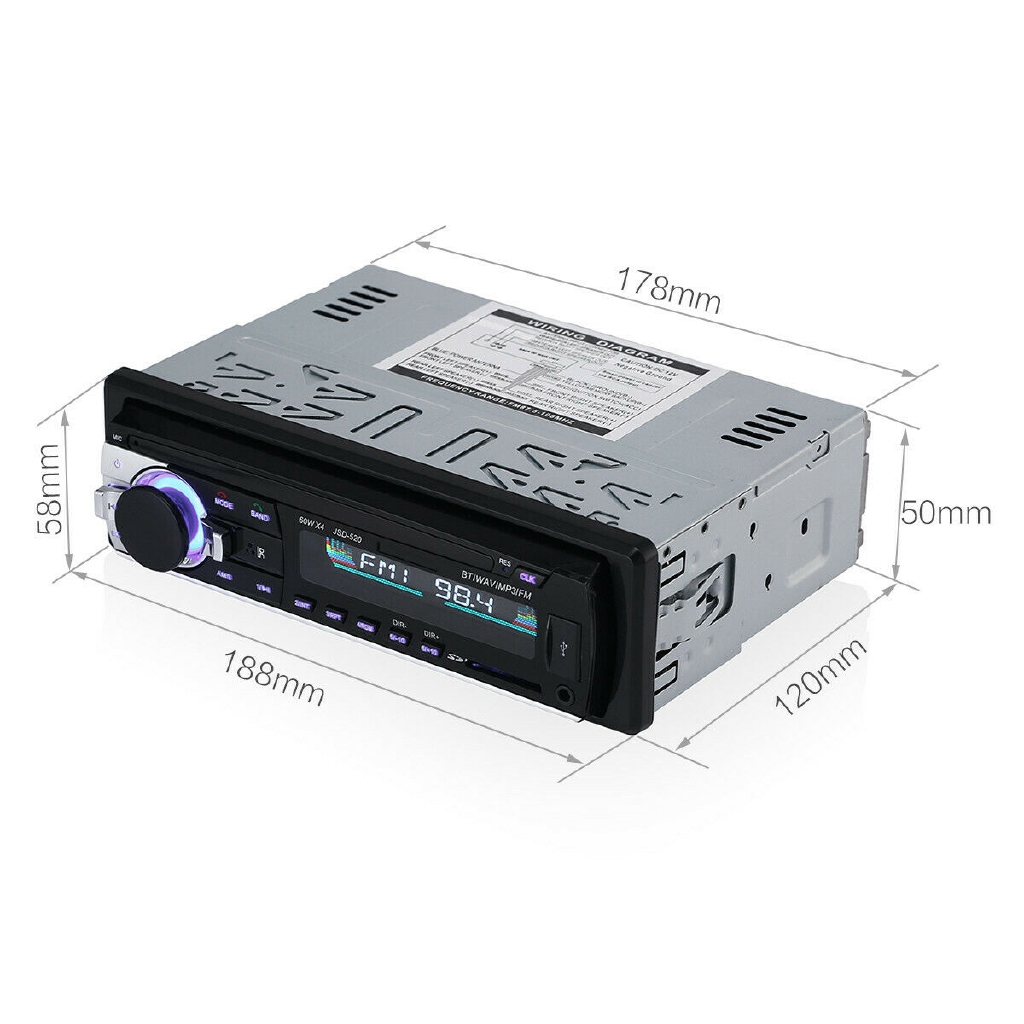 Máy Nghe Nhạc Mp3 Fm / Usb / Aux / Sd Cho Xe Hơi