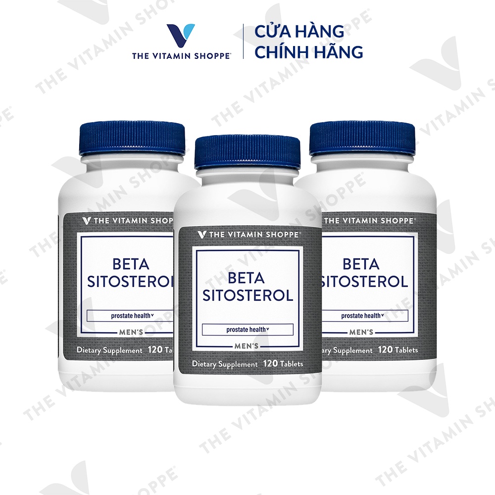 Viên uống hỗ trợ sức khỏe tuyến tiền liệt THE VITAMIN SHOPPE Beta Sitosterol 120 viên