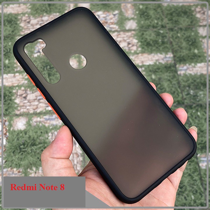 Ốp lưng Xiaomi Redmi Note 8 / Note 8 Pro Redmi 8 / 8A CC9 CC9e Mi 9 mặt lưng nhám viền màu dẻo cao cấp chống bám vân tay