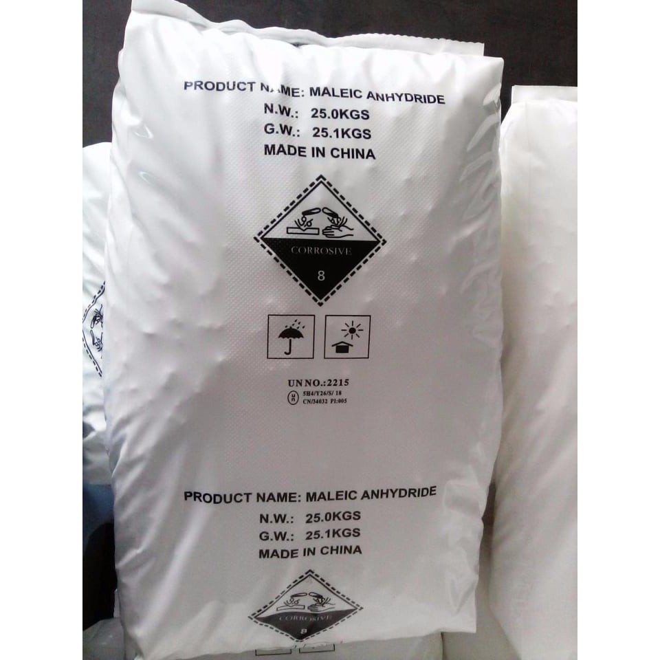 Bán Axit Maleic - C4H2O3 - Maleic Anhydride | Uy Tín SLL Tại Đồng Nai 25Kg/Bao - TQ
