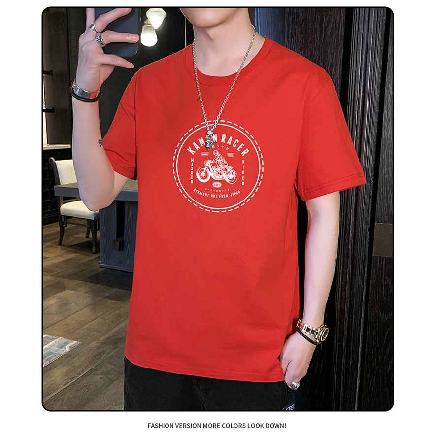 【Kufulisport】 Men's Cotton T-Shirt Loose and stretch-fit for party outings and golf