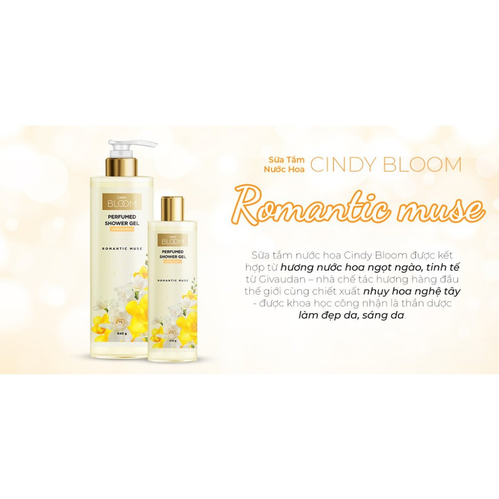 Sữa Tắm Nước Hoa Cindy Bloom Romantic Muse 640g