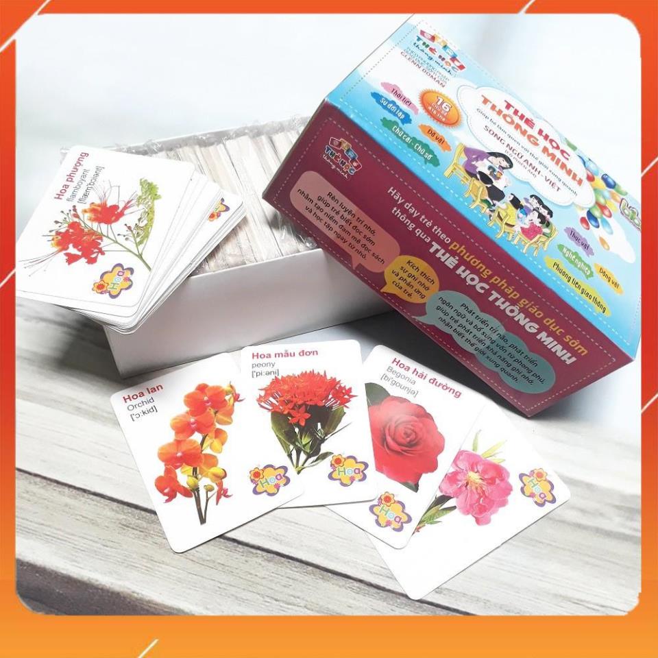 Mua ngay Flashcard Bộ thẻ Song Ngữ Anh-Việt (có phiên âm) 16 chủ đề 416 thẻ