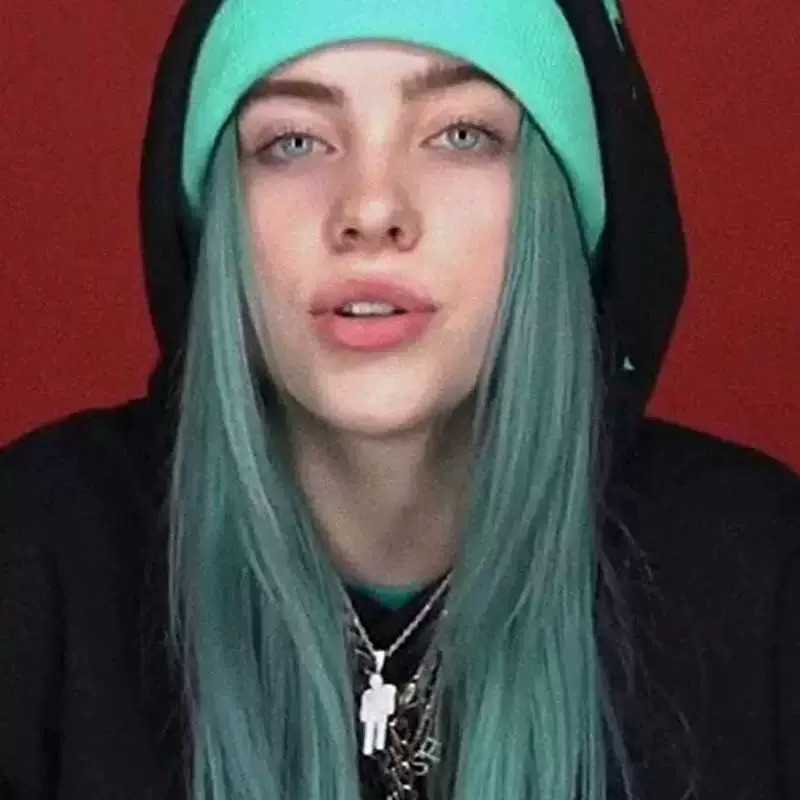 Dây chuyền sợi xích bằng thép titan mặt phong cách Billie Eilish độc đáo thời trang cá tính