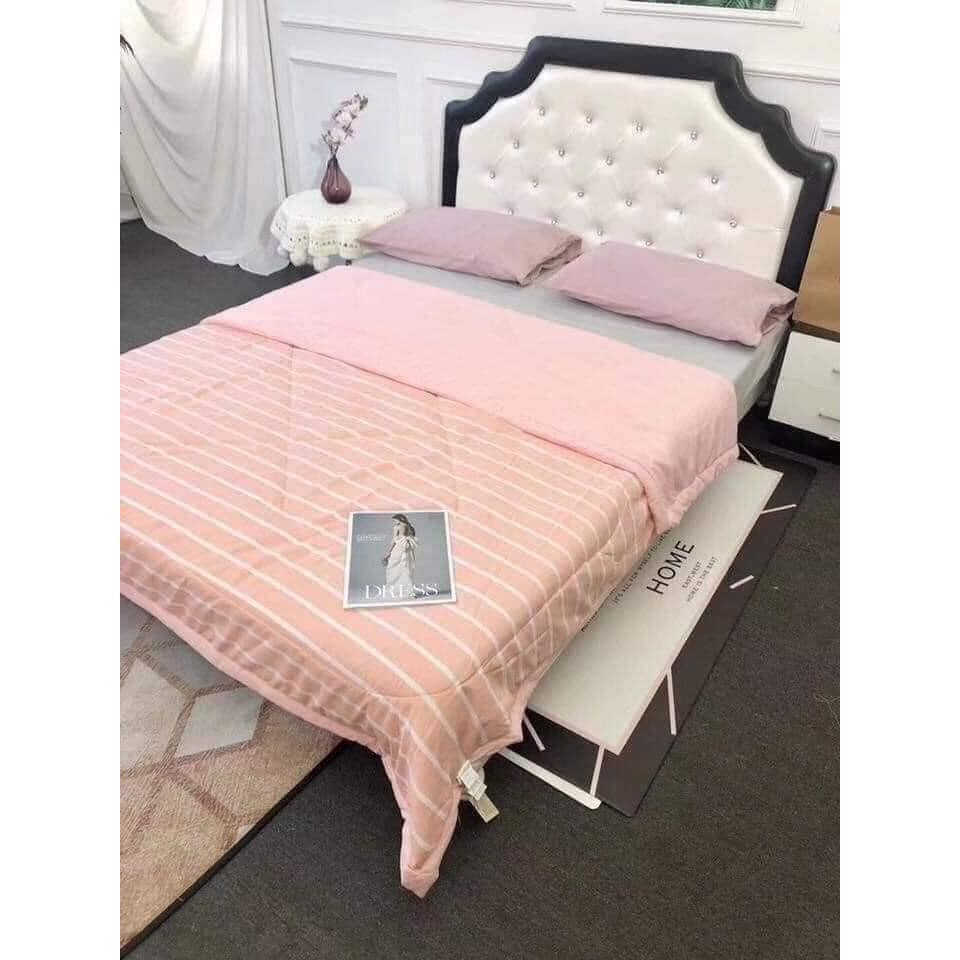 Chăn hè Muji kẻ sọc cotton xuất Nhật (kt 2mx2m3)
