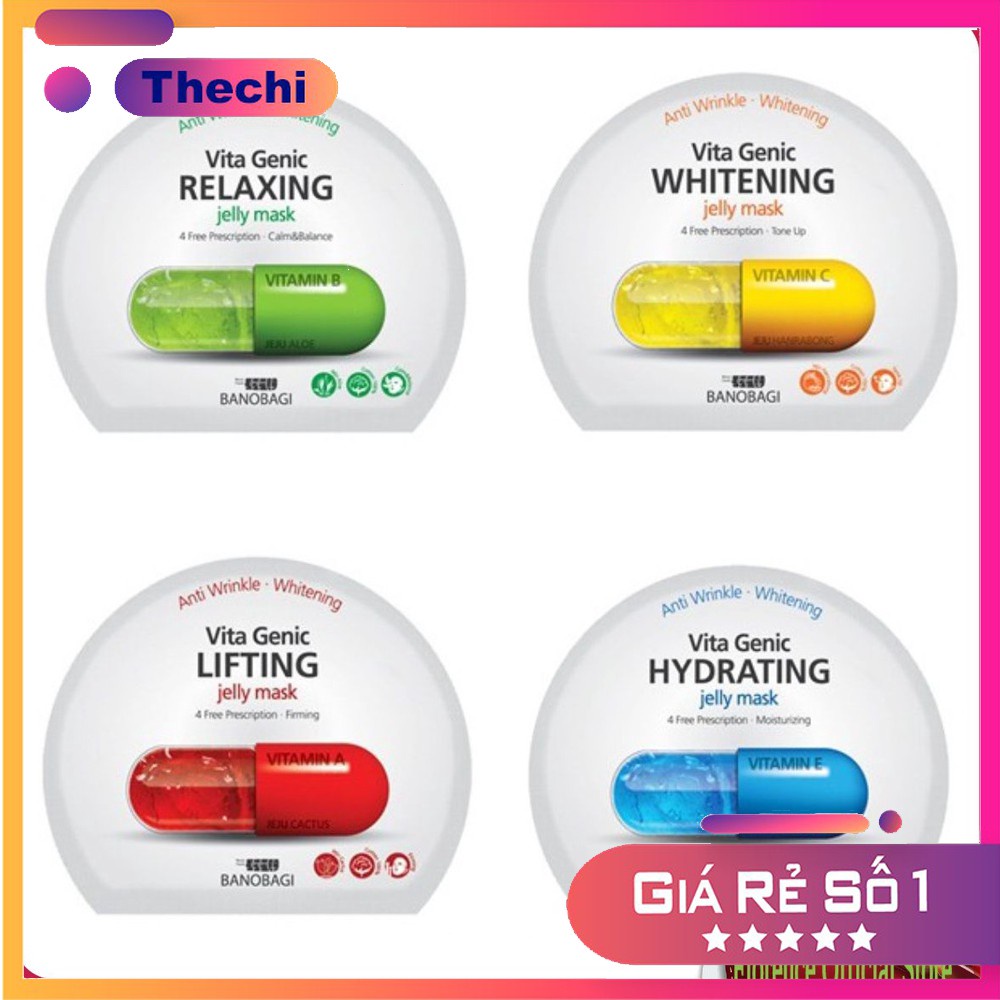 Mặt Nạ BANOBAGI VITA GENIC JELLY MASK Chiết xuất Lô Hội chứa Vitamin B