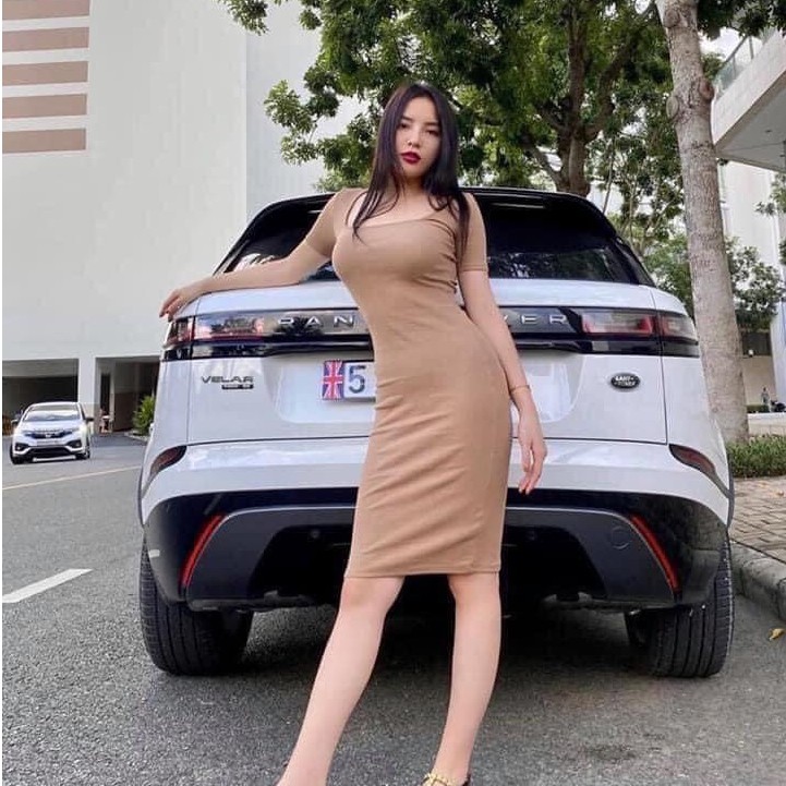 Váy Len Tăm Cổ Vuông Hàng VNXK VA02 | BigBuy360 - bigbuy360.vn