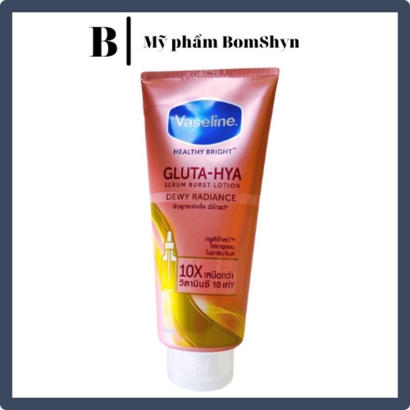 Sữa Dưỡng Thể Vaseline Healthy Bright Gluta HYA Serum 10X Thái Lan 300ml