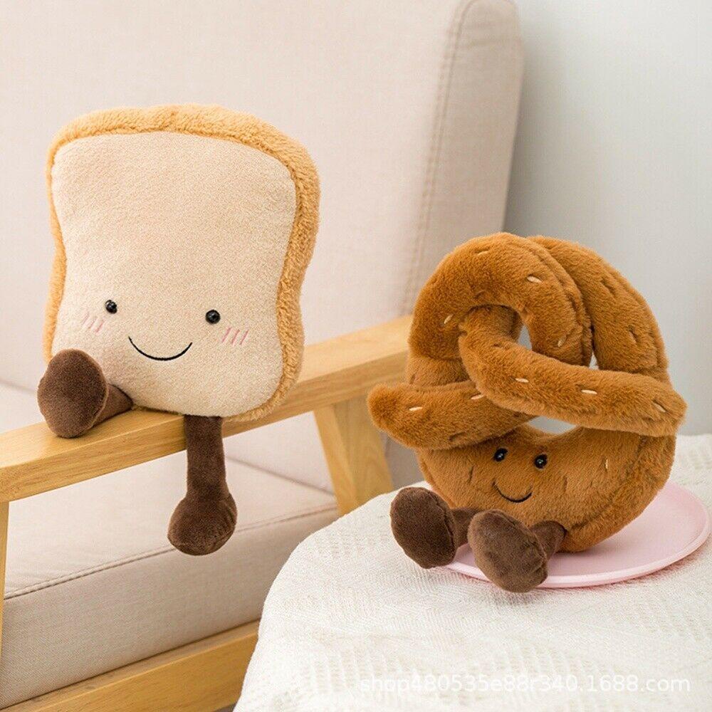 BEBETTERM Đồ Chơi Nhồi Bông Hình Bánh Mì Nướng Dễ Thương Cho Bé