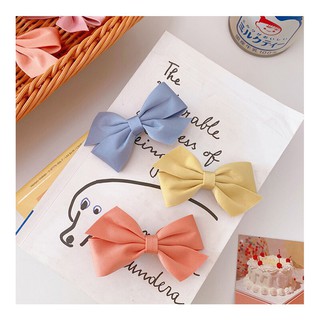 #28 KẸP TÓC NƠ TỔNG MÀU PASTEL