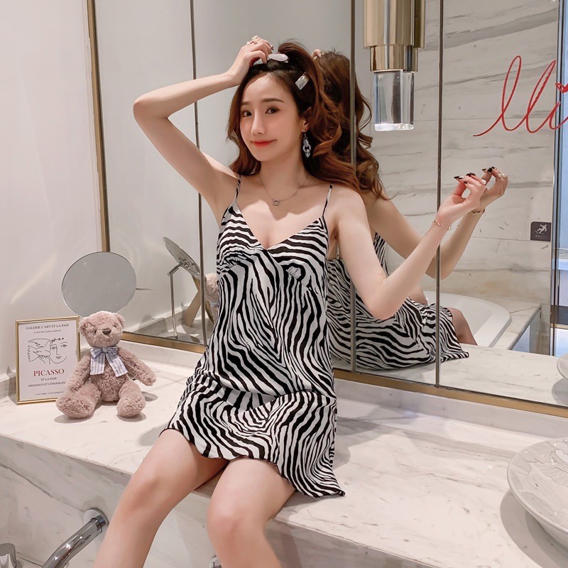 Váy ngủ 2 dây Hot 2021✨FREESHIP✨ Đầm ngủ  lụa cao cấp, Gợi cảm đồ mặc nhà chất vải đẹp thoáng mát sexy | BigBuy360 - bigbuy360.vn