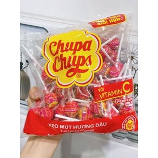 kẹo mút chupa chups vị dâu 10 cây