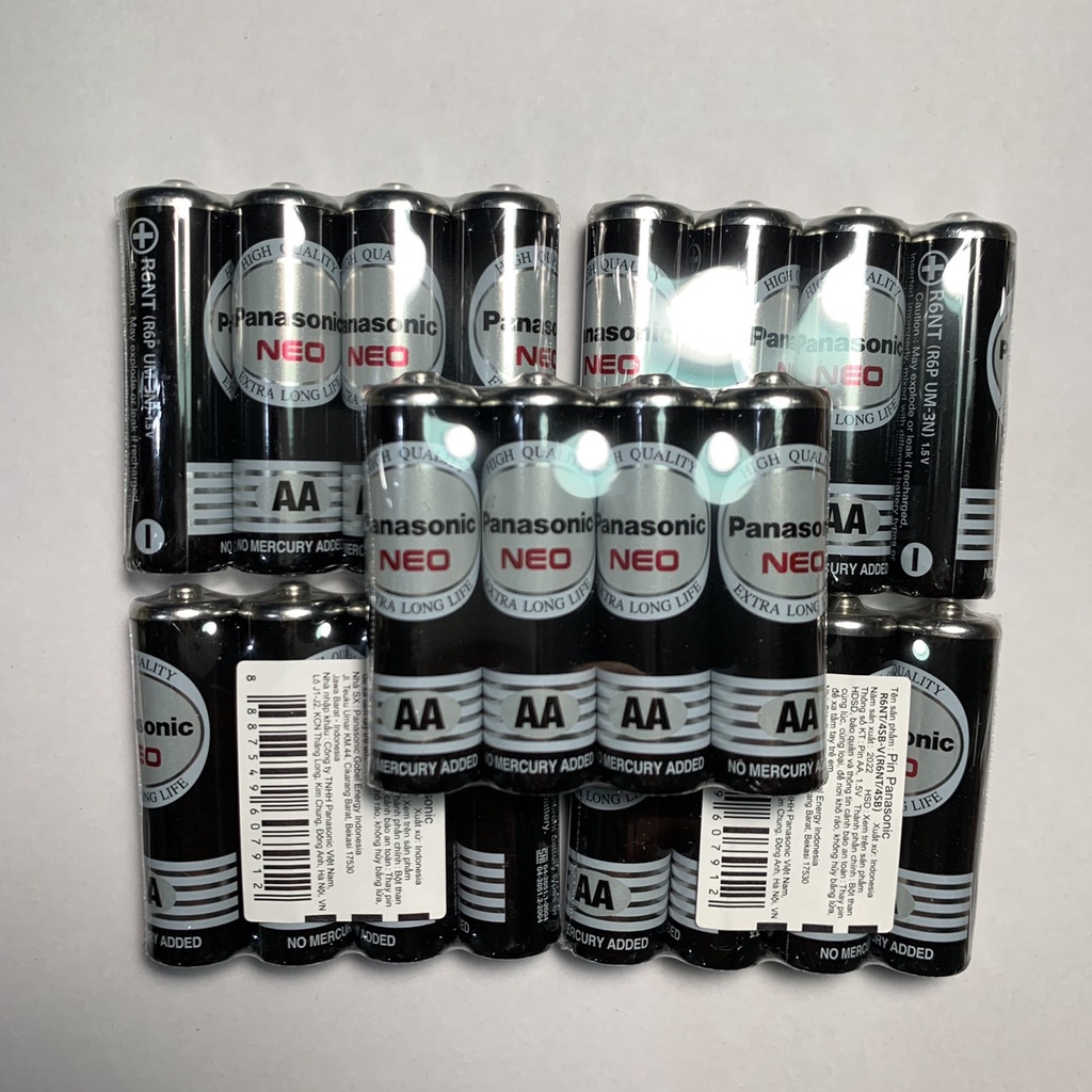 Pin  tiểu AA Panasonic R6NT/4S màu đen hộp 40 viên