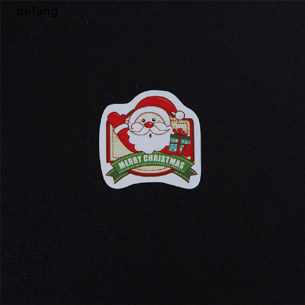 pufang 48pcs / Box Christmas Cake Decor Sticker Scrapbook Diy Diary Photo Album Label Decor .