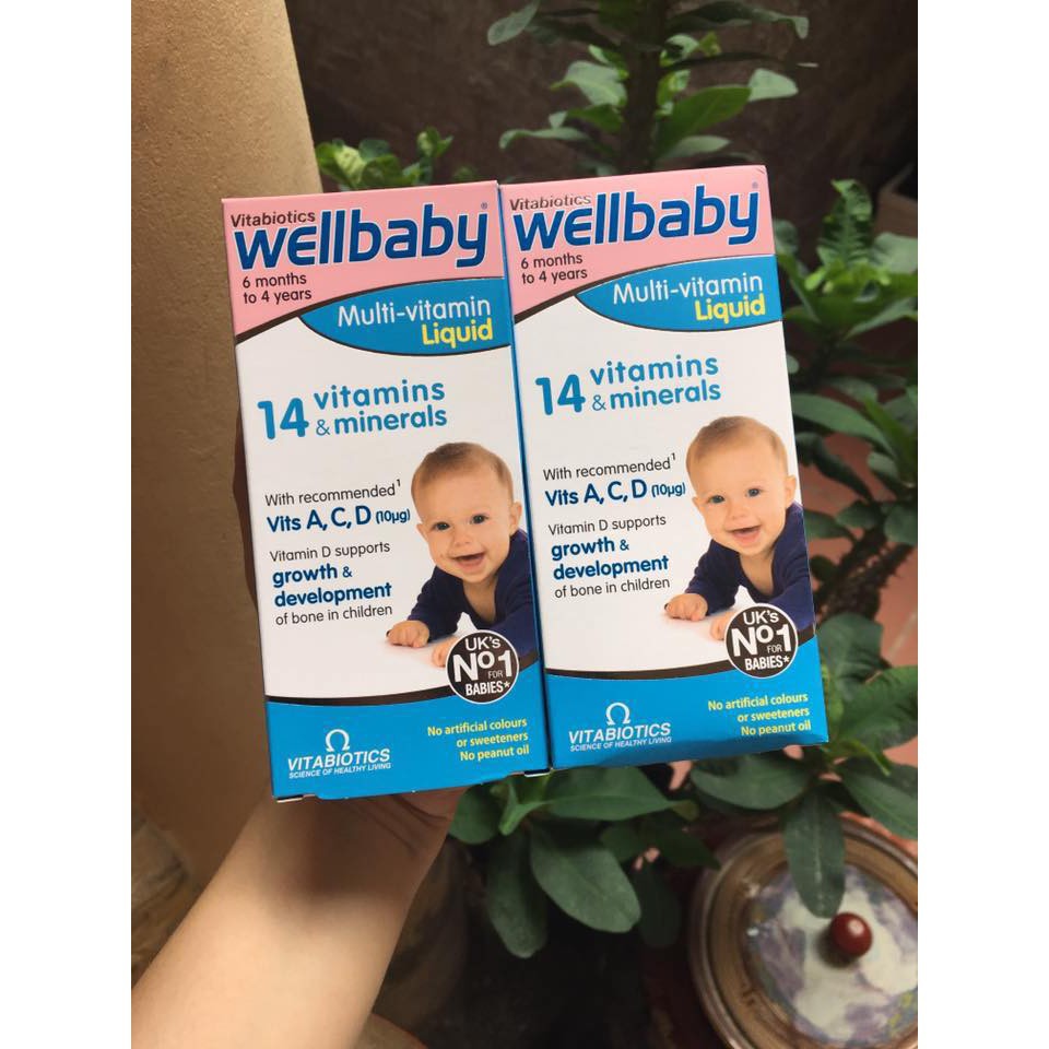 WellBaby Liquid 150ml, bổ sung Vitamin tổng hợp cho bé