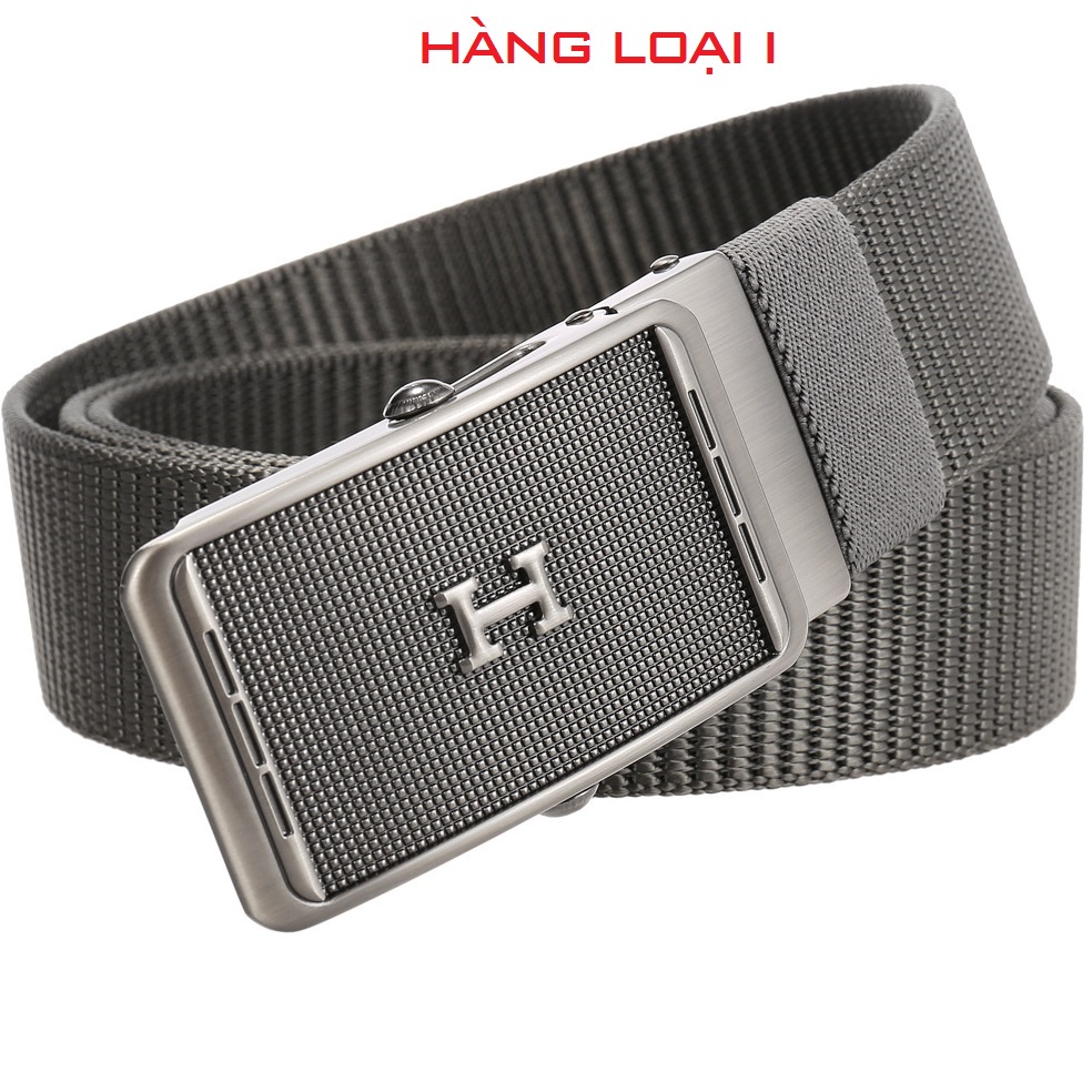Thắt lưng Nam vải dù HL68 siêu bền đẹp_Khóa luồn con lăn hợp kim không gỉ chắc chắn, tiện dụng - Dây nịt Nam vải Canvas