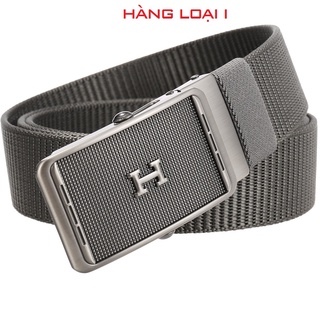 Thắt lưng Nam vải dù HL68 siêu bền đẹp_Khóa luồn con lăn hợp kim không gỉ chắc chắn, tiện dụng - Dây nịt Nam vải Canvas
