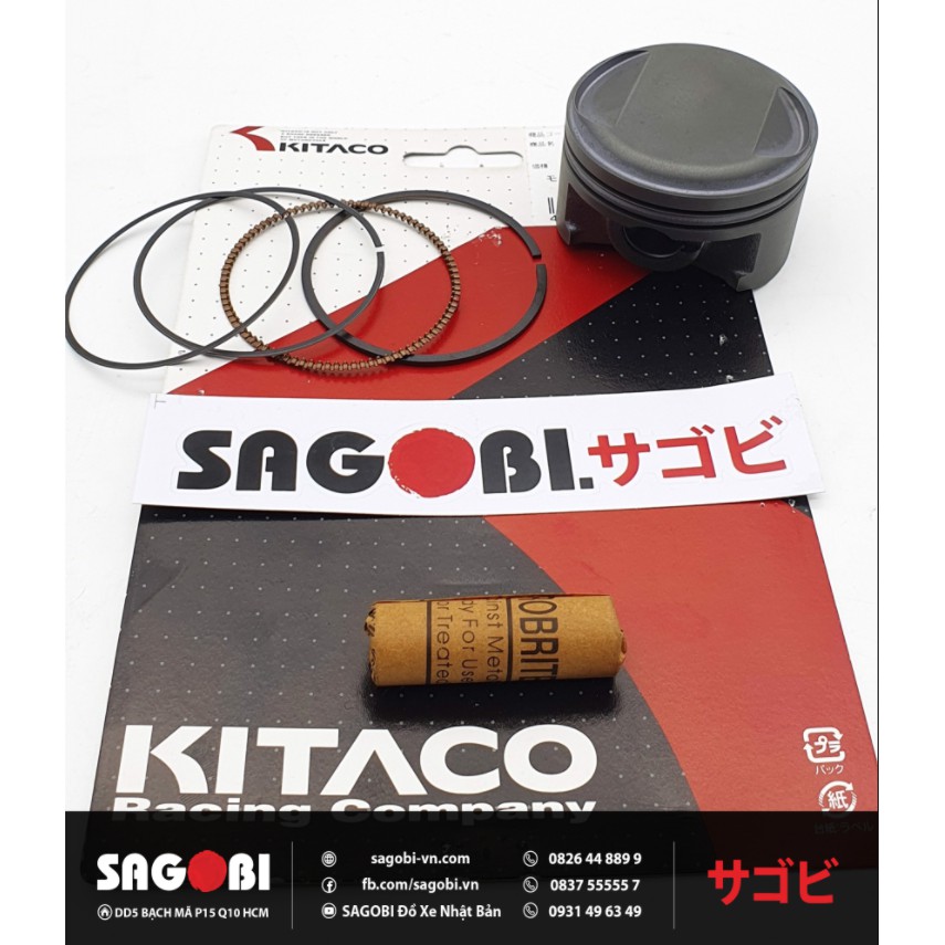 BỘ PISTON KITACO 2 BẠC (54mm) Mã 350-1123830.