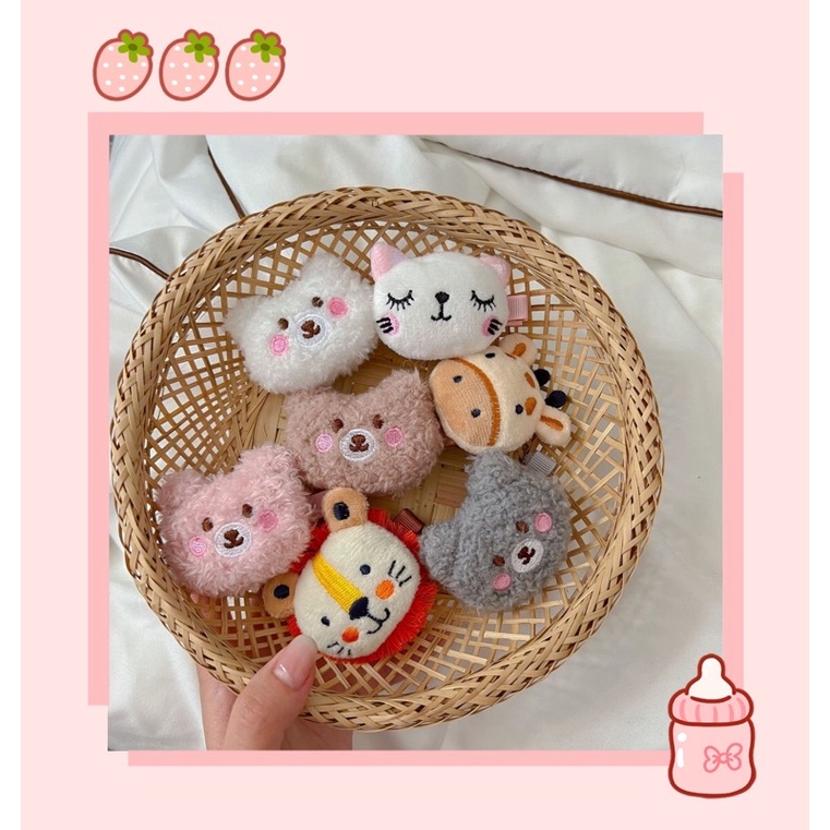 Kẹp hình dễ thương cho bé bằng bông