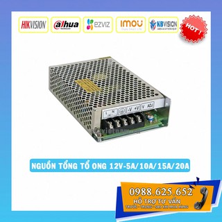 [Hàng loại 1] Nguồn tổ ong 12V-20A-15A-10A-5A  có quạt dùng cho Đèn led, Camera,... chất lượng cao
