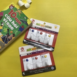 Móc dán tường Hofaco sài gon vỉ 3 cái siêu chắc chịu lực 0,9kg