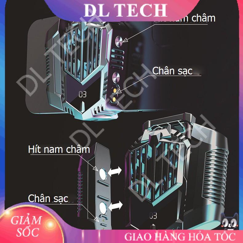 Quạt tản nhiệt gaming 2 PIN SẠC sò lạnh cho điện thoại X3A siêu mát DL TECH