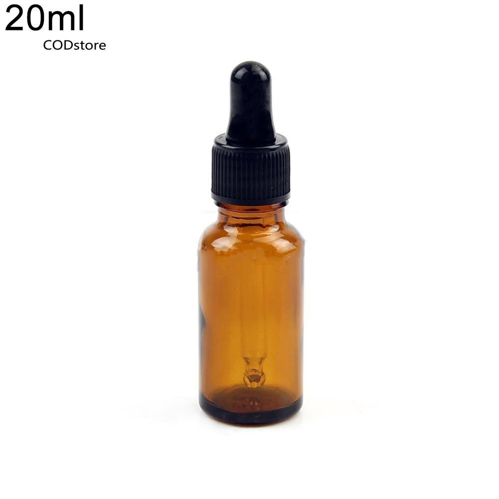 Lọ ống bóp nhỏ giọt rỗng 10ml-100ml bằng thủy tinh đựng tinh dầu tiện dụng