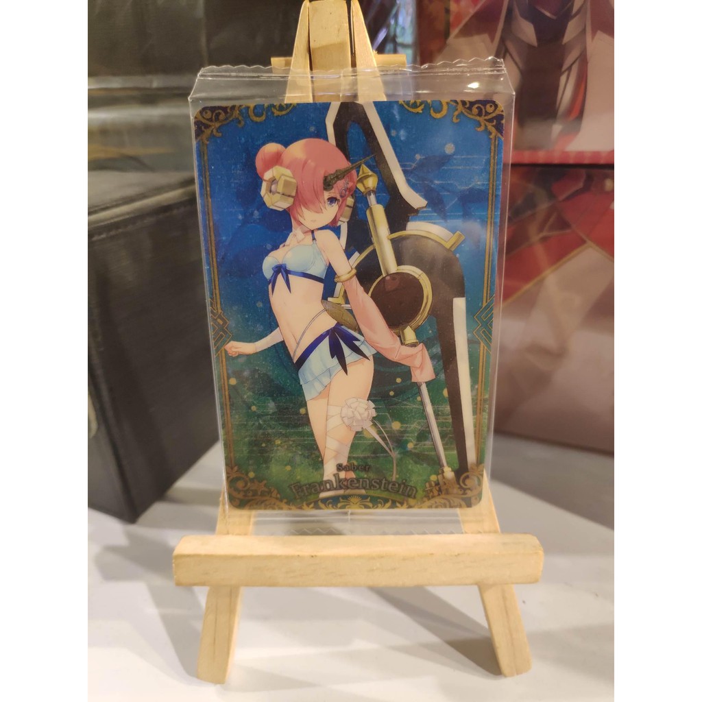 Thẻ bài sưu tầm bánh xốp Fate Grand Order FGO Frankenstein R - Rare - Tặng bọc bài nhựa bảo quản