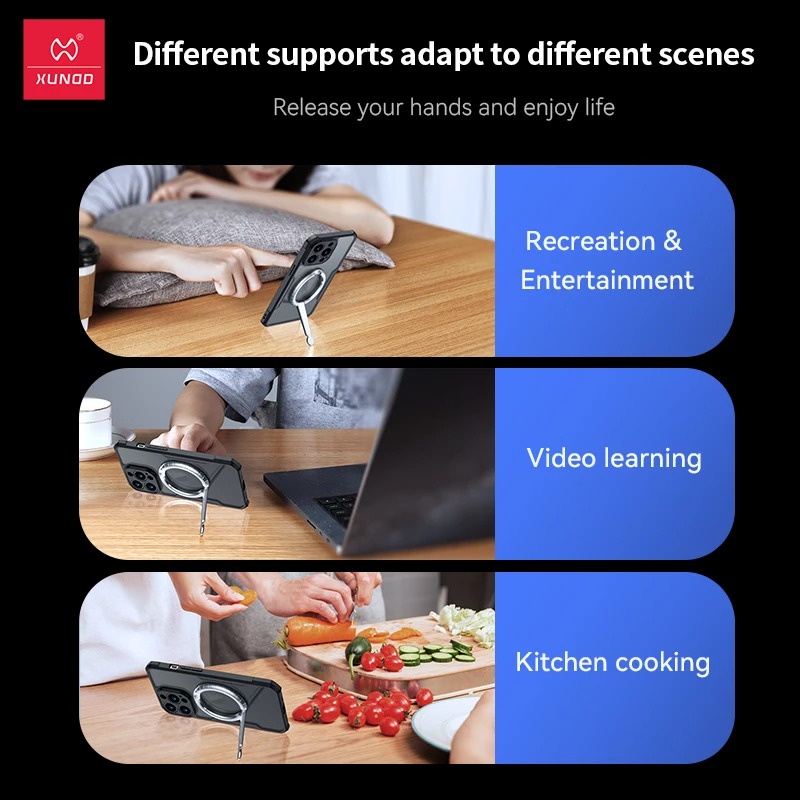 [Hỏa Tốc HCM] Giá đỡ điện thoại từ tính XUNDD Magnetic Phone Holder - XDHO-018