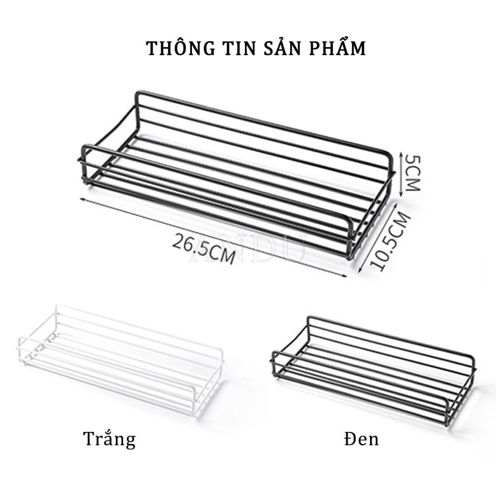 Kệ Dán Tường Nhà Bếp, Kệ Để Đồ Nhà Tắm Siêu Chắc Chắn Chịu Lực Tốt Đa Năng Tiện Lợi