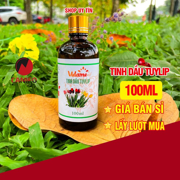 Tinh dầu hoa tuylip nguyên chất 100ml Canifo có kiểm định chất lượng - Tinh dầu thiên nhiên, khử mùi, làm thơm nhà