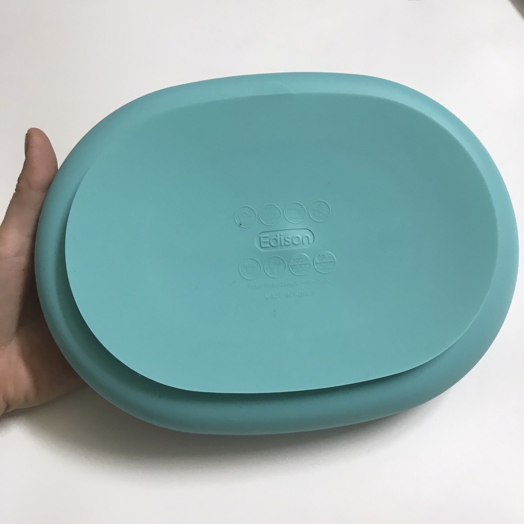 Khay Ăn Dặm Silicon Dế Hút Chân Không Chống Đổ Edison