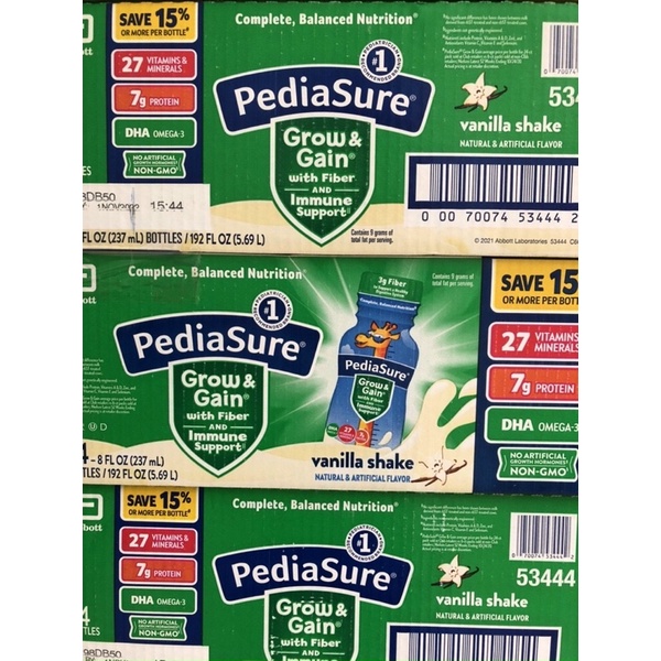 Sữa Chất Xơ Pediasure Fiber Mỹ Chính Hãng 237ML Date 1/2024
