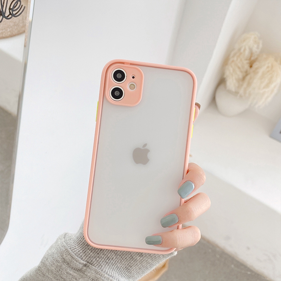 Iphone 12 Mini Pro Max Se 2020 11 Pro Xs Max Xr X 7 8 Ốp Điện Thoại Mềm Chống Sốc Màu Trơn Cho | BigBuy360 - bigbuy360.vn