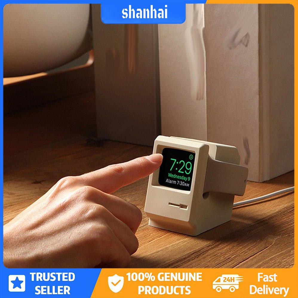 Đế Sạc Bằng Silicone Phong Cách Retro Cho Apple Watch