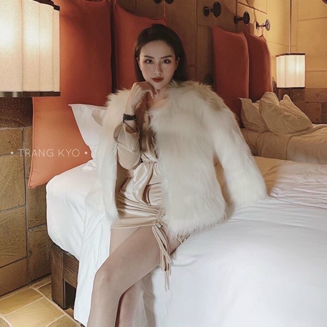 [Mã FAMARAL1 giảm 10K đơn 50K] Áo khoác lông hàng đẹp Quảng Châu