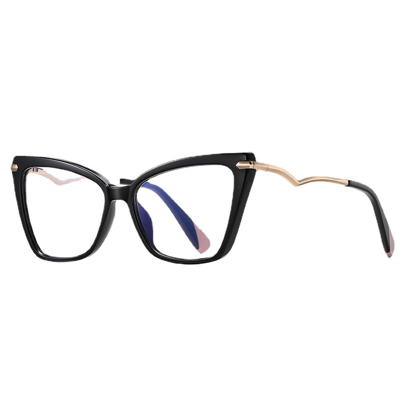 (JIUERBA) Kính Mát Mắt Mèo Chống Ánh Sáng Xanh Thời Trang Phương Tây