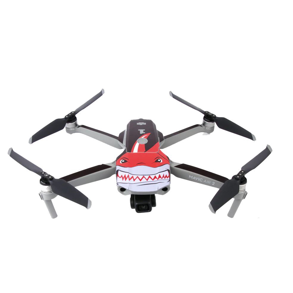 Miếng Dán Trang Trí Flycam Mavic Mini Se - Mini 1 - Mini 2 - Cá Mập Đỏ