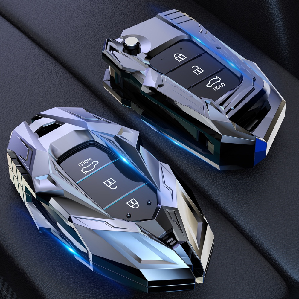 Vỏ Bọc Chìa Khóa Bằng Hợp Kim Kẽm Chất Lượng Cao Cho Hyundai Elantra GT Kona 2018 2019 Santa Fe