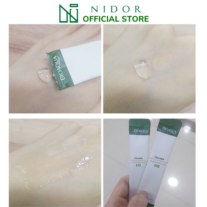 1 Gói Mặt Nạ Ngủ Thạch Collagen BIOAQUA Cấp Nước, Kiểm Soát Dầu