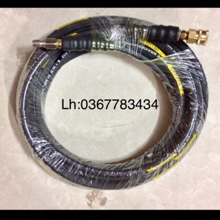 Dây Rửa Xe 3 lớp bố thép cao áp 10M + Tặng bộ khớp nối nhanh 3/8 ren 22mm